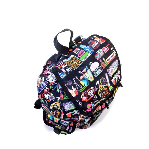 Lesportsac Backpack X Large Cosmetic Beauty Voyager backpack RARE main image 6